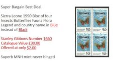 1990 Serra Leoa SG1660 Gato £30 Insetos Borboletas Bloco Lenda Azul MNH (LQ) comprar usado  Enviando para Brazil