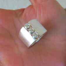 Anel de prata esterlina 925 sólido cristal pulseira e declaração feito à mão todos os tamanhos comprar usado  Enviando para Brazil