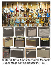 GUITAR  Super Large Collection of Guitar Manuals Amplifier Manuals Schematics CD for sale  Shipping to South Africa