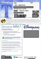 billet disneyland paris d'occasion billet disneyland paris d'occasion Paris XV