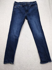 American Eagle Original Straight Airflex+ Mens 33x34 Blue Jeans Mid Rise for sale  Shipping to South Africa