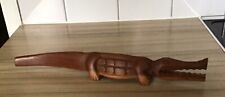Wooden carved crocodile for sale  SUDBURY
