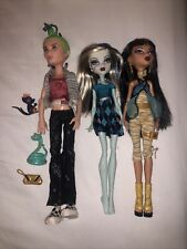 Monster High Cleo Denile, Deuce Gorgon, Frankie Stein lote de 3 muñecas 🐍⚡️ segunda mano  Embacar hacia Argentina