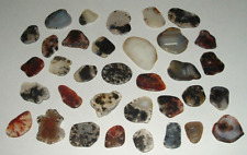 LQQK 32 POLISHED FLAT GEM STONES, used for sale  Shipping to South Africa