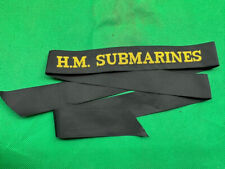 Boné submarino H.M genuíno da Marinha Real Britânica - Comprimento total - Estado perfeito não emitido, usado comprar usado  Enviando para Brazil