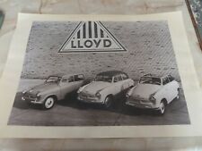 Lloyd cars photo for sale  UK