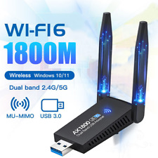 1300/1800Mbps Adaptador WIFI WLAN USB 3.0 Stick Dual Band Dongle Antena para PC segunda mano  Embacar hacia Mexico