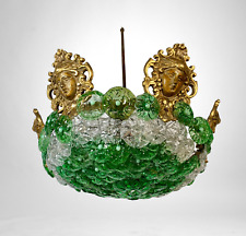 Candelabro de vidro verde Murano boêmio Art Nouveau década de 1920 - restauração comprar usado  Enviando para Brazil