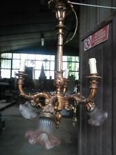 Antico lampadario legno usato  Luserna San Giovanni