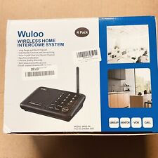 Wuloo W666-P4 Black Wi-Fi Multi Channel Wireless Home Audio Intercom System for sale  Shipping to South Africa
