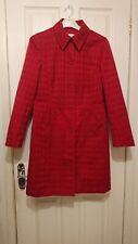 Red jacquard coat for sale  OLDHAM