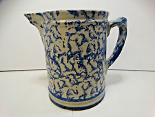 Spongeware stoneware blue for sale  Morristown