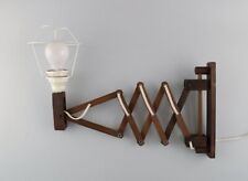 Used, Erik Hansen, Denmark. Scissor lamp in dark oak. 1960/70's for sale  Shipping to South Africa