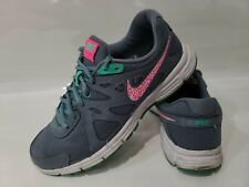 Tênis de corrida Nike Revolution 2 cinza rosa água feminino tamanho 8 554902-409 comprar usado  Enviando para Brazil