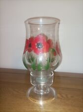 Glass painted poppy for sale  STOKE-ON-TRENT