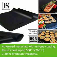 OVEN LINER Heavy Duty Teflon Protector Sheet Mat Non Stick Cooker BBQ 50cm x40cm for sale  Shipping to South Africa