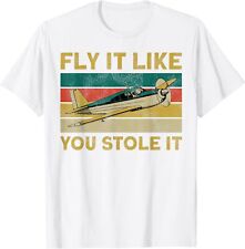NOVA CAMISETA LIMITADA Airplane Pilot Vintage Fly It Like You Stole It comprar usado  Enviando para Brazil