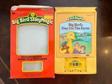 Antigo 1986 Big Bird Story Magic Ideal Book & Tape Day on the Farm com caixa BOM #6 comprar usado  Enviando para Brazil