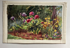 Antique watercolour garden for sale  UK