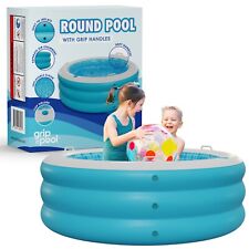 Kiddie Pool Inflatable Round Swimming Pool with Padded Floor tanning and ice tub for sale  Shipping to South Africa