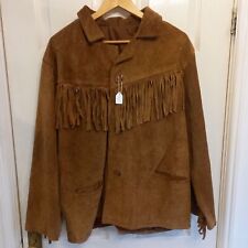 Vintage suede fringed for sale  MARKFIELD