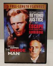 3 películas: Beyond Justice/Escape From Sobibor/The Inside Man (DVD) ¡Envío gratuito! , usado segunda mano  Embacar hacia Argentina