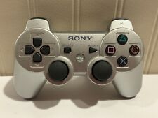 Sony PS3 PlayStation 3 Official DualShock 3 SixAxis wireless Controller silver for sale  Shipping to South Africa