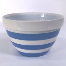 Vintage T G Green Cornishware Blue White 9.5cm Pudding Basin Bowl Green Shield for sale  Shipping to South Africa