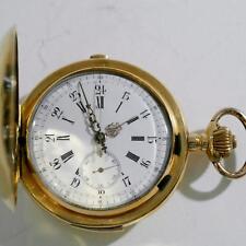 Used, ANTIQUE QUARTER REPEATER & CHRONOGRAPH POCKET WATCH GENEVE MM 60 18KT for sale  Shipping to South Africa