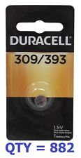 LOTE ATACADO DE 882 baterias Duracell 309/393 botão óxido de prata SR48 SR754 +, usado comprar usado  Enviando para Brazil