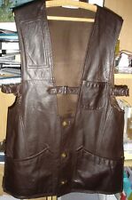 Mens leather waistcoat for sale  TELFORD