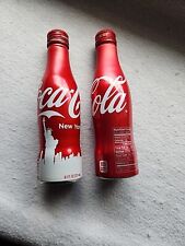 Coca Cola Coca Cola Aluminio Coleccionable 8.5 OZ Botellas Vacías 2011 y 2016 Nueva York  segunda mano  Embacar hacia Argentina