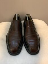 Mezlan Mens Black Brown Leather Slip On Loafers Dress Shoes Size 10 M for sale  Shipping to South Africa