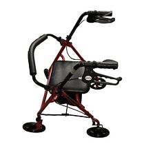 Used, drive Aluminum 29 to 38" H Dual Release Folding Walker with Wheels and Seat up for sale  Shipping to South Africa