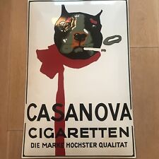 Emailschild casanova cigarette gebraucht kaufen  Deutschland