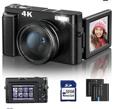 Cámara digital 4K para fotografía y video [enfoque automático y antiagitación] 48 MP Vloggi segunda mano  Embacar hacia Mexico