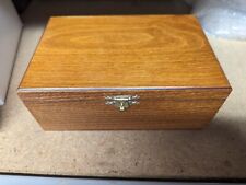 Number 5 Birch Wood Chess Piece Case Dark for sale  Shipping to South Africa
