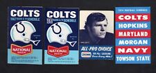 (4) Diferentes horários de bolso de futebol Baltimore Colts 1967-68-72-74 Natty Boh comprar usado  Enviando para Brazil