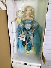 Franklin Mint Lady Of the Lake Camelot Porcelain Doll Excalibur Sword Stand Box for sale  Shipping to Canada