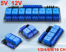 Módulo de placa de relé 5V/12V Optocoupler LED para Arduino PiC ARM 1/2/4/6/8 canais, usado comprar usado  Enviando para Brazil
