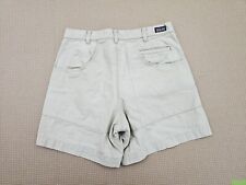 Shorts de lona vintage Patagonia algodão orgânico bege masculino tamanho 32 - 6", usado comprar usado  Enviando para Brazil