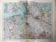 Landkarte nordwest deutschland gebraucht kaufen  Eichwalde