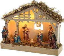 Christmas wooden nativity for sale  BRADFORD