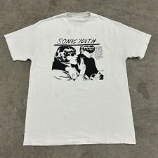 Camiseta branca gráfica vintage 00s Sonic Youth banda de concerto rara tamanho grande, usado comprar usado  Enviando para Brazil