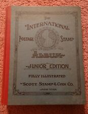 Álbum de estampillas postales de colección de The International Scott Stamp & Coin Co. Nueva York 1933, usado segunda mano  Embacar hacia Argentina