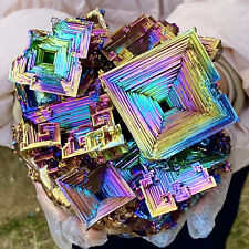 Aglomerado de cristal de quartzo titânio aura arco-íris natural 7,49 lb cura, usado comprar usado  Enviando para Brazil