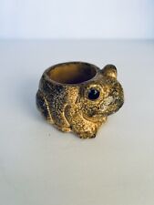 Frog Ceramic Candle Holder Made In San Francisco  3cm, used for sale  Shipping to South Africa