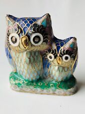 Vintage cloisonne owls for sale  READING