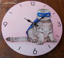 Horloge murale chat d'occasion  Cosne-Cours-sur-Loire