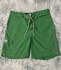 Pantalones cortos de tabla polo Ralph Lauren para hombre XL verde baúles de carga poni, usado segunda mano  Embacar hacia Argentina